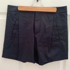 Vince pleated navy shorts